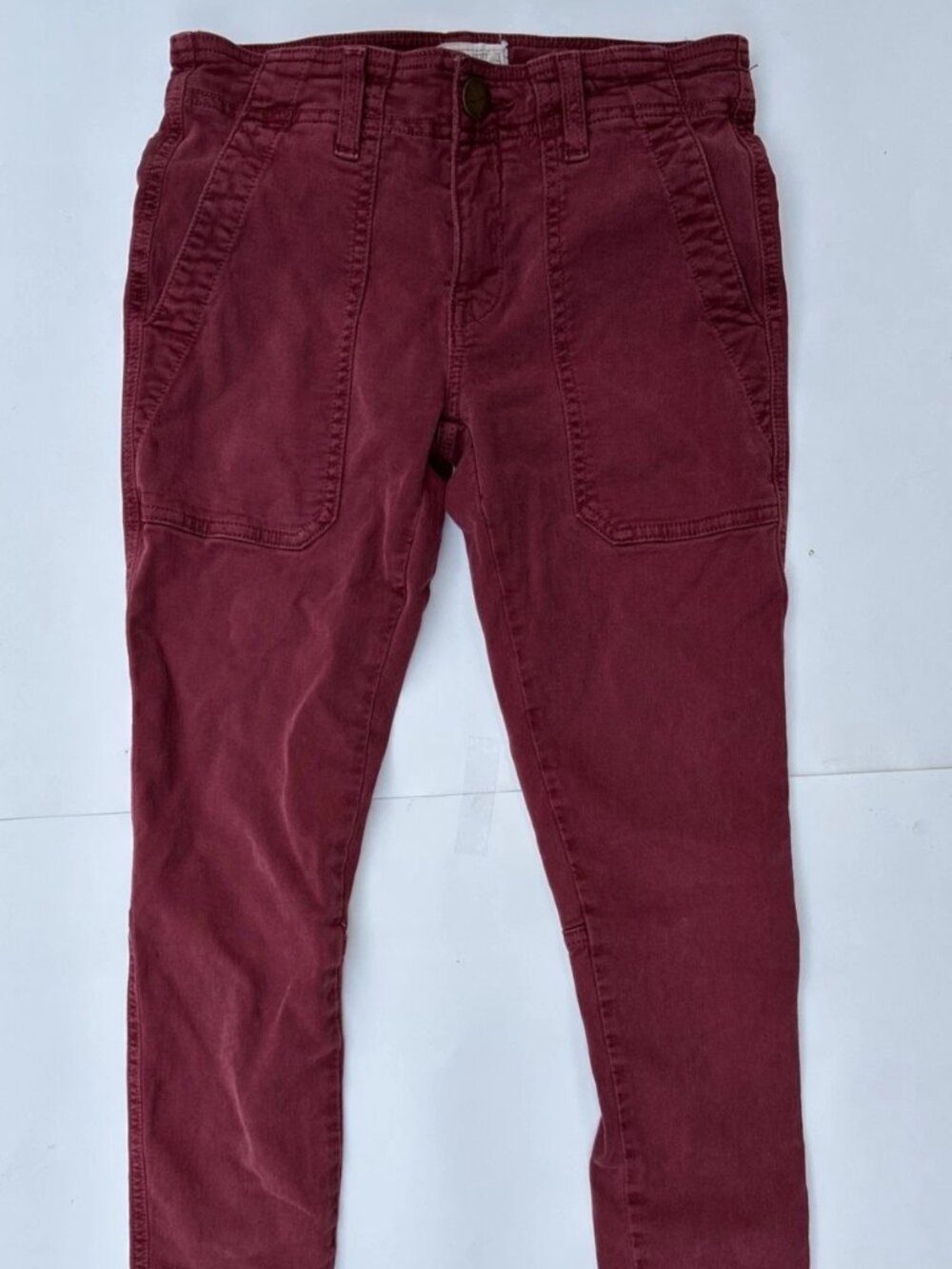 Current Elliot The Conductor Pinot Noir Low-Rise Jeans - Size 24